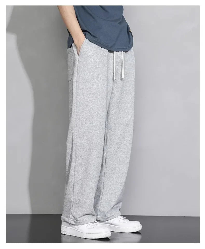 Grey Loose-fit Straight leg sweatpants